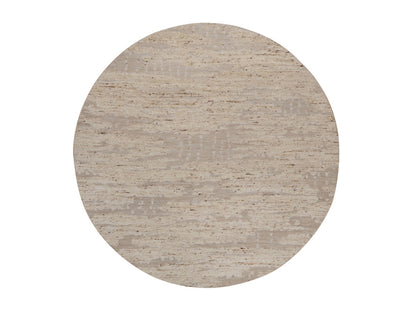 Modern / Contemporary hand-knotted wool rug in Ivory, 7'10" x 7'10" — SKU O092294
