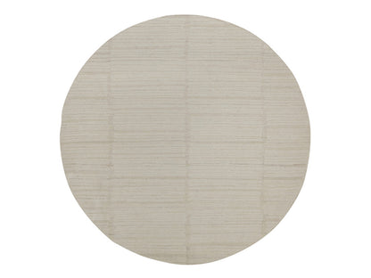 Modern / Contemporary hand-knotted wool rug in Ivory, 8' x 8' — SKU O092295