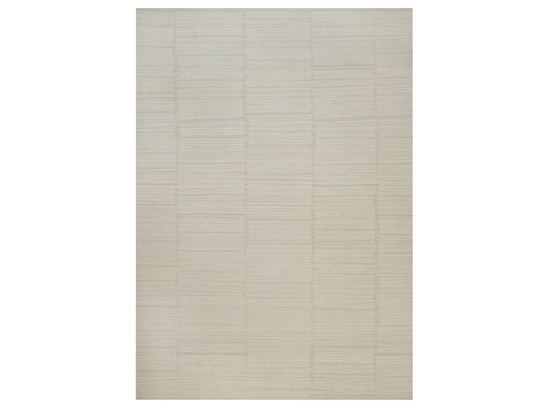 Ivory 10'0" x 14'2" Modern and Contemporary Hand knotted Wool Rug - Sku: O092300