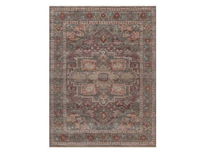 Heriz Heriz hand-knotted wool rug in Red & Gray, 8'11" x 11'8" — SKU O092307