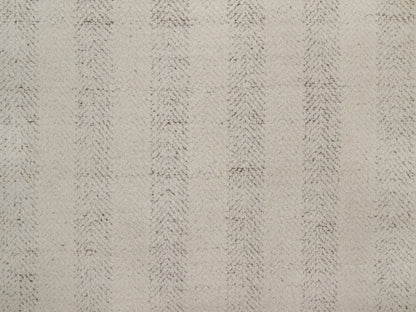 Modern / Contemporary hand-knotted wool rug in Ivory & Chocolate Brown, 5'11" x 5'11" — SKU O092312 (view 5)