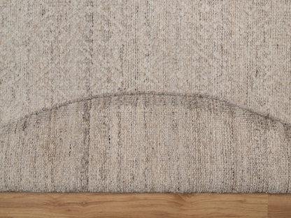 Brown 7'11" x 7'11" Modern and Contemporary Hand knotted Wool Rug - Sku: O092313