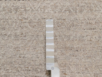 Brown 7'10" x 7'10" Modern and Contemporary Hand knotted Wool Rug - Sku: O092314