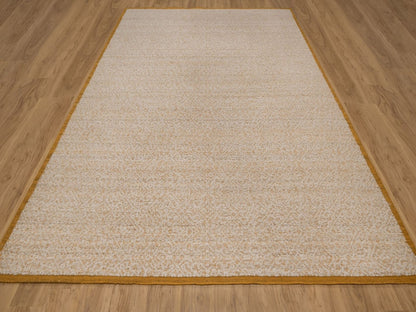 Ivory 8'11" x 12'0" Modern and Contemporary Hand knotted Wool Rug - Sku: O092315