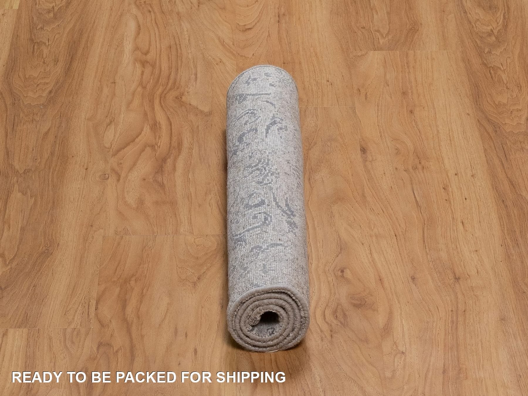 Transitional hand-knotted wool/silk rug in Gray, 2' x 3' — SKU O092317 (view 6)