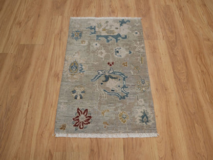 Oushak Oushak hand-knotted wool rug in Gray, 2' x 3' — SKU O092320 (view 2)