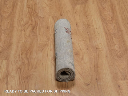 Oushak Oushak hand-knotted wool rug in Gray, 2' x 3' — SKU O092320 (view 6)