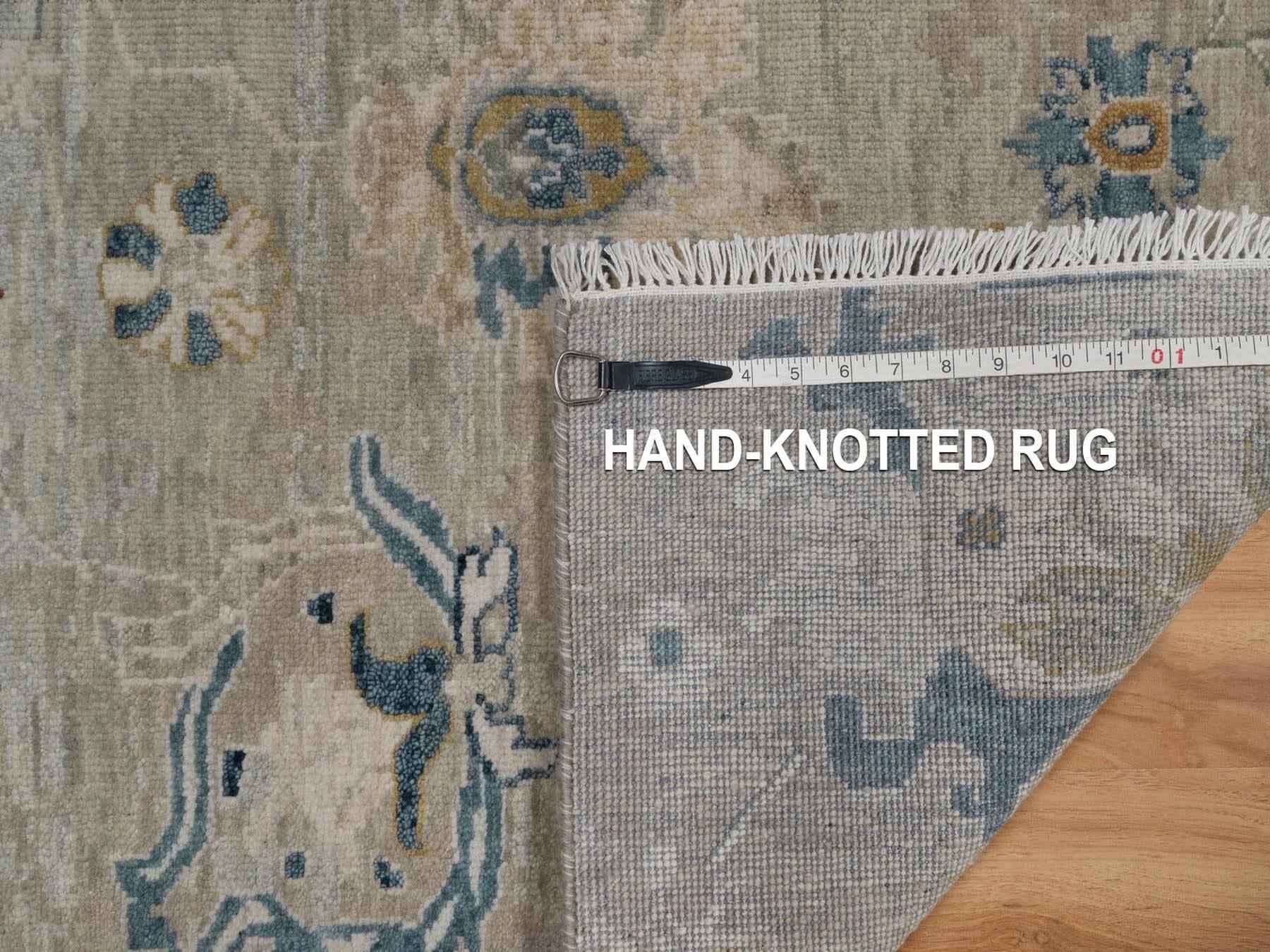 Oushak Oushak hand-knotted wool rug in Gray, 2' x 3' — SKU O092320 (view 8)
