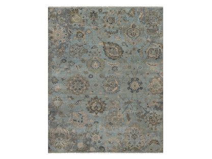 Oushak Oushak hand-knotted wool rug in Gray, 8' x 10'1" — SKU O092330