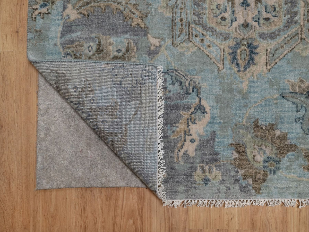Oushak Oushak hand-knotted wool rug in Gray, 8' x 10'1" — SKU O092330 (view 4)