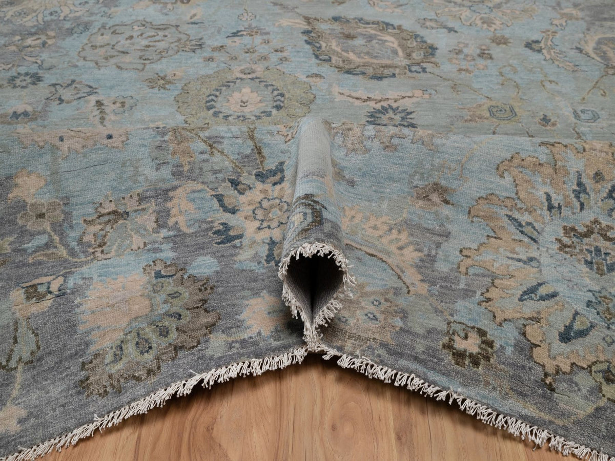 Oushak Oushak hand-knotted wool rug in Gray, 8' x 10'1" — SKU O092330 (view 5)