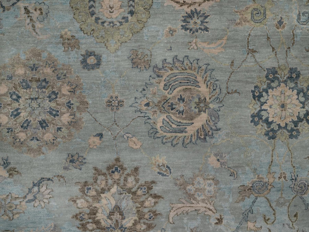 Oushak Oushak hand-knotted wool rug in Gray, 8' x 10'1" — SKU O092330 (view 8)