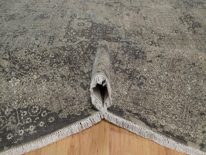 Mamluk Mamluk hand-knotted wool rug in Gray, 7'10" x 9'11" — SKU O092331 (view 5)