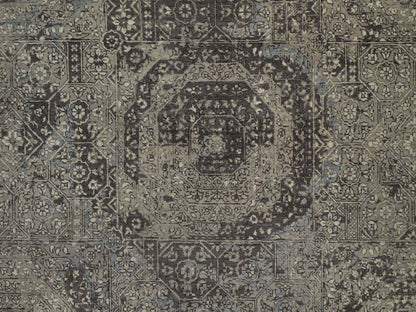 Mamluk Mamluk hand-knotted wool rug in Gray, 7'10" x 9'11" — SKU O092331 (view 8)