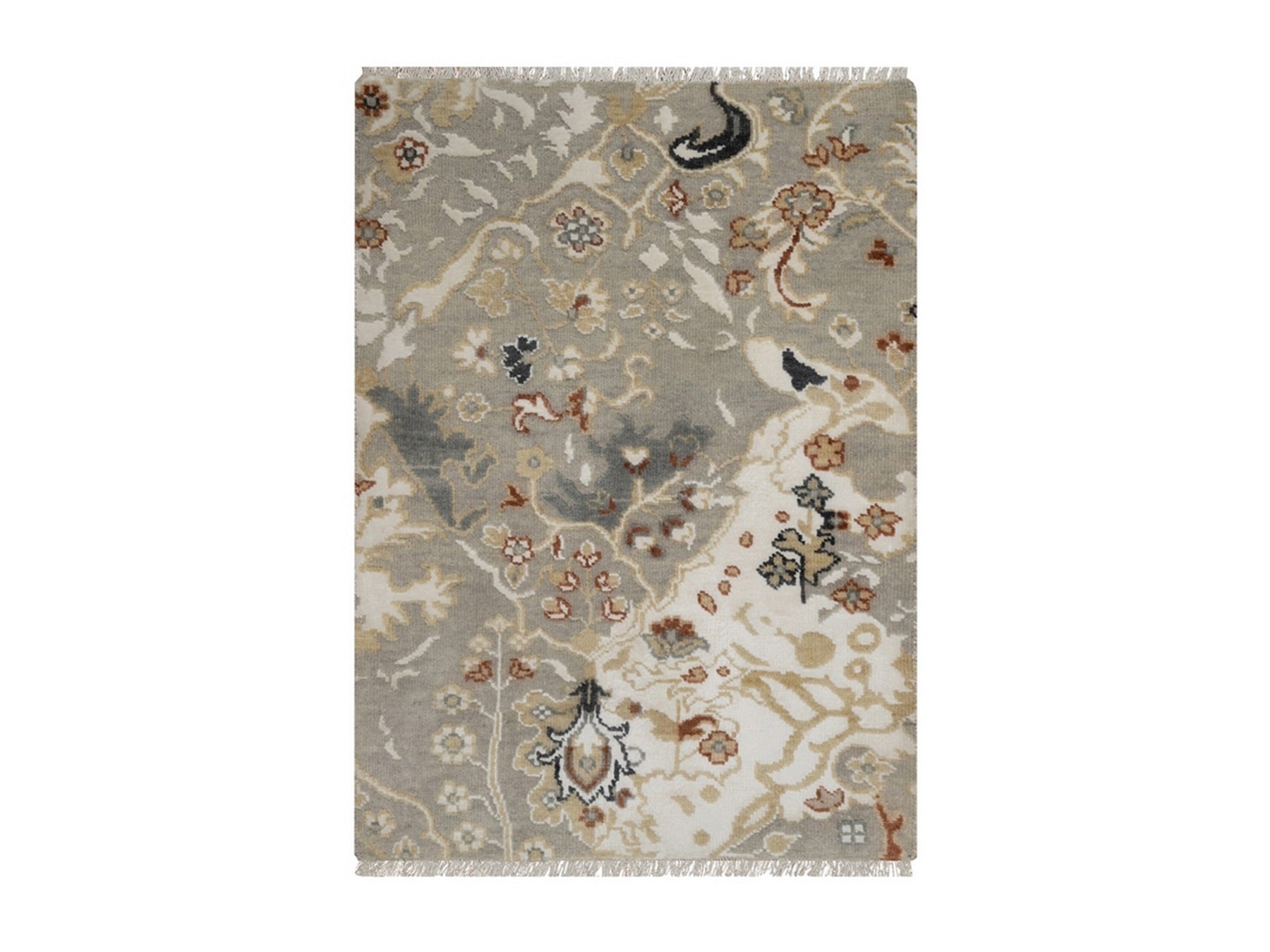 Oushak Oushak hand-knotted wool rug in Gray, 2'2" x 3' — SKU O092337