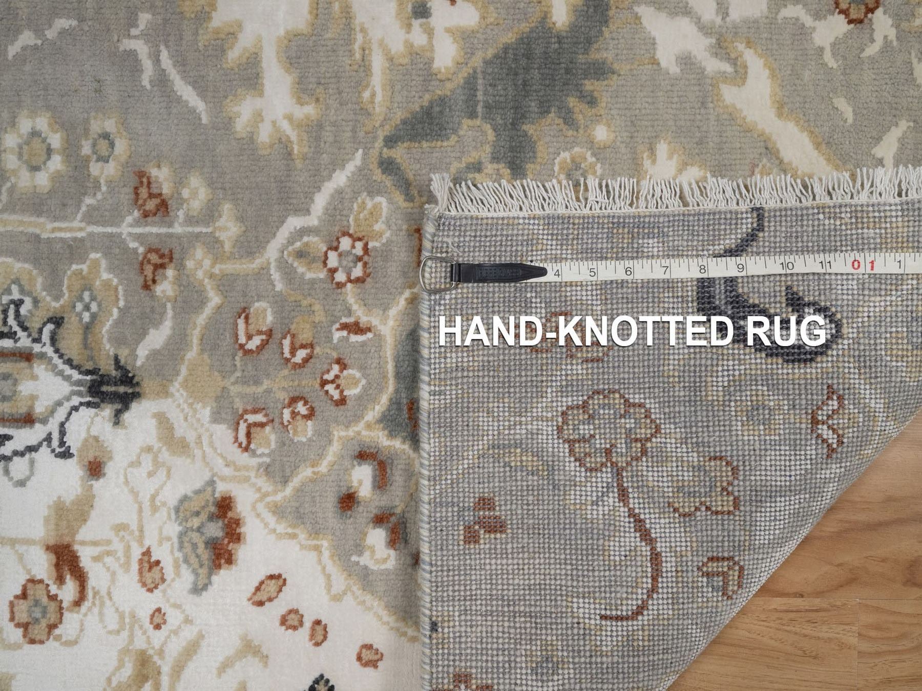 Oushak Oushak hand-knotted wool rug in Gray, 2'2" x 3' — SKU O092337 (view 8)