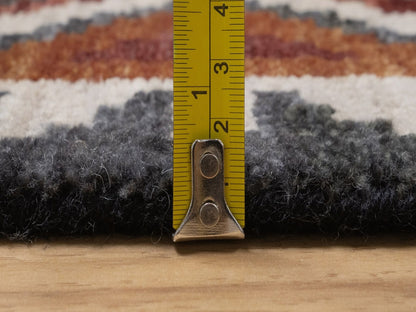 Brown 2'1" x 3'1" Tribal & Geometric Hand knotted Wool Rug - Sku: O092344