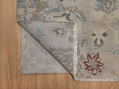 Oushak Oushak hand-knotted wool rug in Gray, 1'11" x 2'11" — SKU O092345 (view 3)