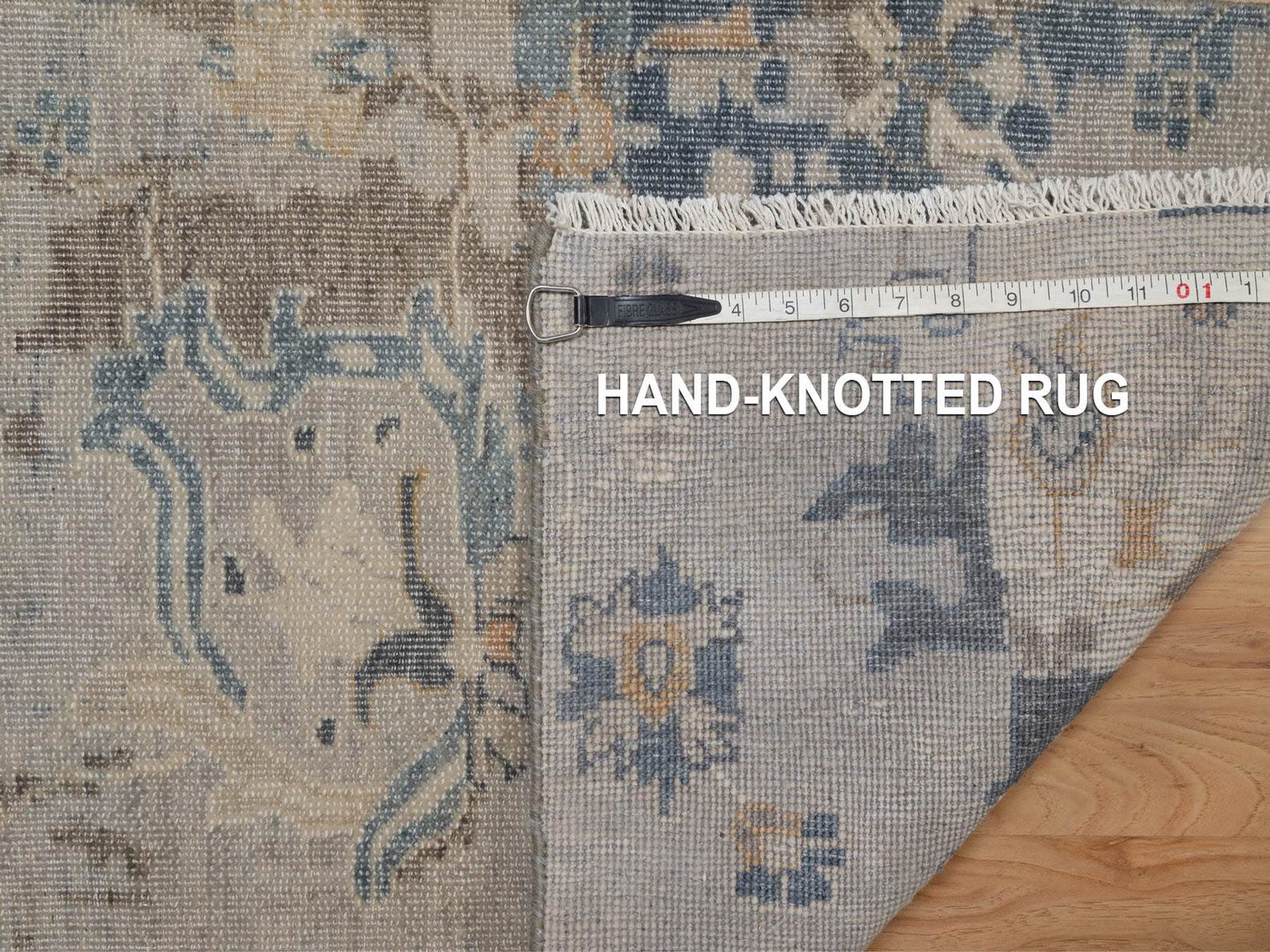 Oushak Oushak hand-knotted wool rug in Gray, 1'11" x 2'11" — SKU O092345 (view 8)