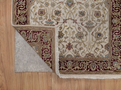 Ivory 2'10" x 11'0" Fine Oriental Hand knotted Wool Rug - Sku: O092348