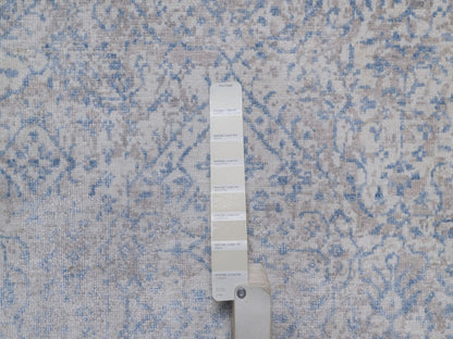 Grey 8'0" x 10'0" Modern and Contemporary Hand knotted Wool Rug - Sku: O092356