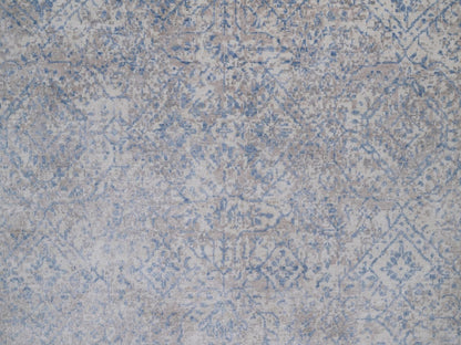 Grey 8'0" x 10'0" Modern and Contemporary Hand knotted Wool Rug - Sku: O092356