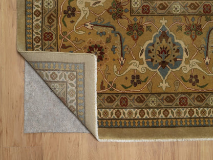 Brown 9'1" x 11'10" Fine Oriental Hand knotted Wool Rug - Sku: O092359