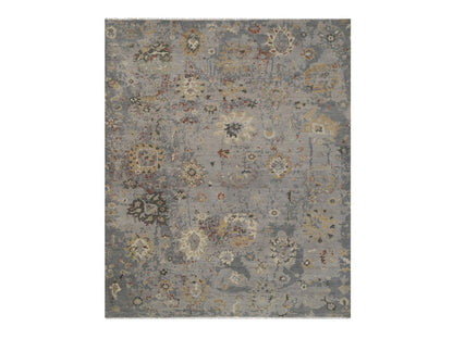 Oushak Oushak hand-knotted wool rug in Gray, 8'1" x 9'9" — SKU O092362