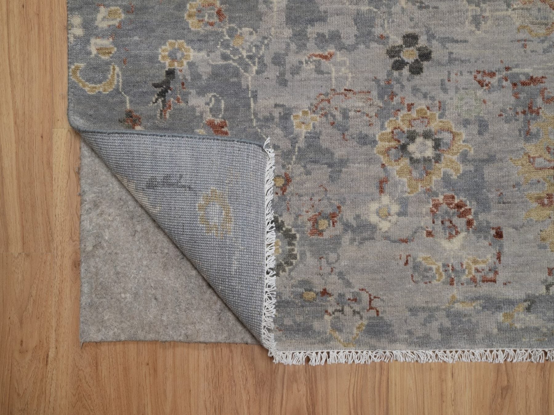 Oushak Oushak hand-knotted wool rug in Gray, 8'1" x 9'9" — SKU O092362 (view 4)
