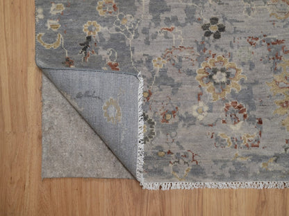 Oushak Oushak hand-knotted wool rug in Gray, 8'1" x 9'9" — SKU O092362 (view 4)