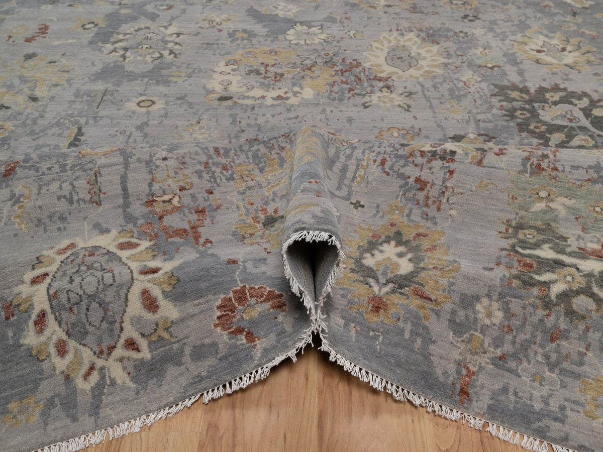Oushak Oushak hand-knotted wool rug in Gray, 8'1" x 9'9" — SKU O092362 (view 5)