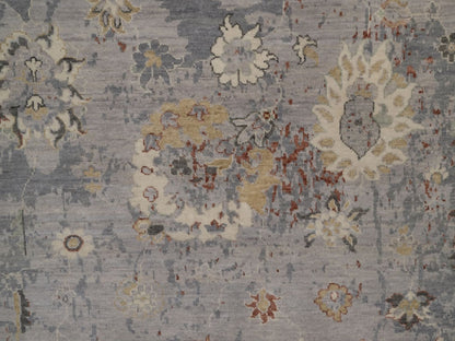 Oushak Oushak hand-knotted wool rug in Gray, 8'1" x 9'9" — SKU O092362 (view 8)