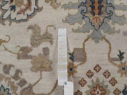 Oushak Oushak hand-knotted wool rug in Ivory, 7'10" x 10'1" — SKU O092363 (view 7)