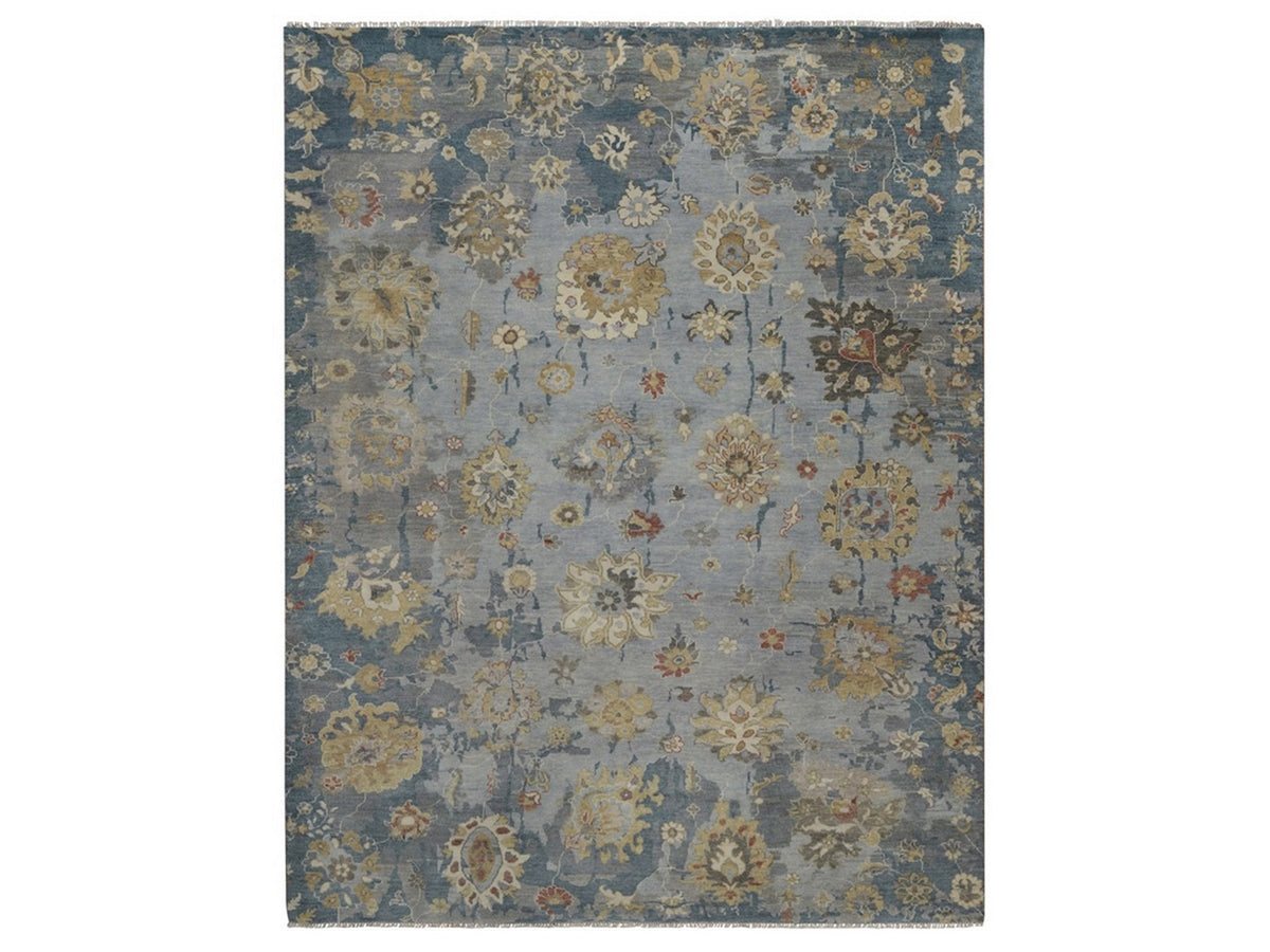 Oushak Oushak hand-knotted wool rug in Gray, 7'11" x 10'2" — SKU O092364