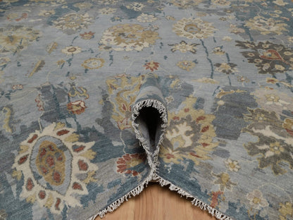 Oushak Oushak hand-knotted wool rug in Gray, 7'11" x 10'2" — SKU O092364 (view 5)