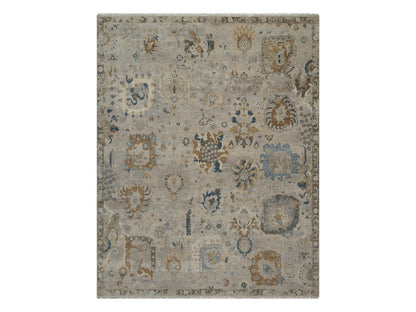 Oushak Oushak hand-knotted wool rug in Ivory, 7'11" x 10' — SKU O092366