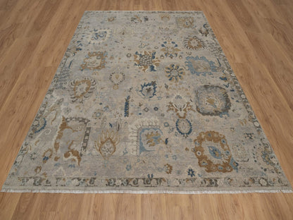 Oushak Oushak hand-knotted wool rug in Ivory, 7'11" x 10' — SKU O092366 (view 2)