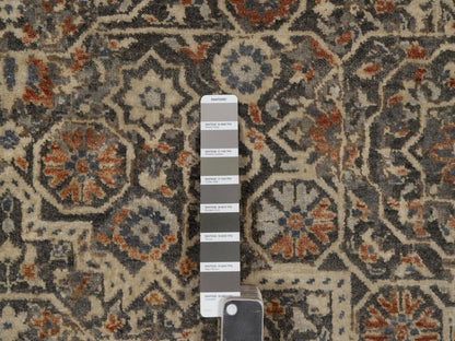 Mamluk Modern / Contemporary hand-knotted wool rug in Gray, 7'11" x 9'10" — SKU O092368 (view 7)