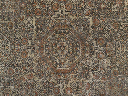 Mamluk Modern / Contemporary hand-knotted wool rug in Gray, 7'11" x 9'10" — SKU O092368 (view 8)