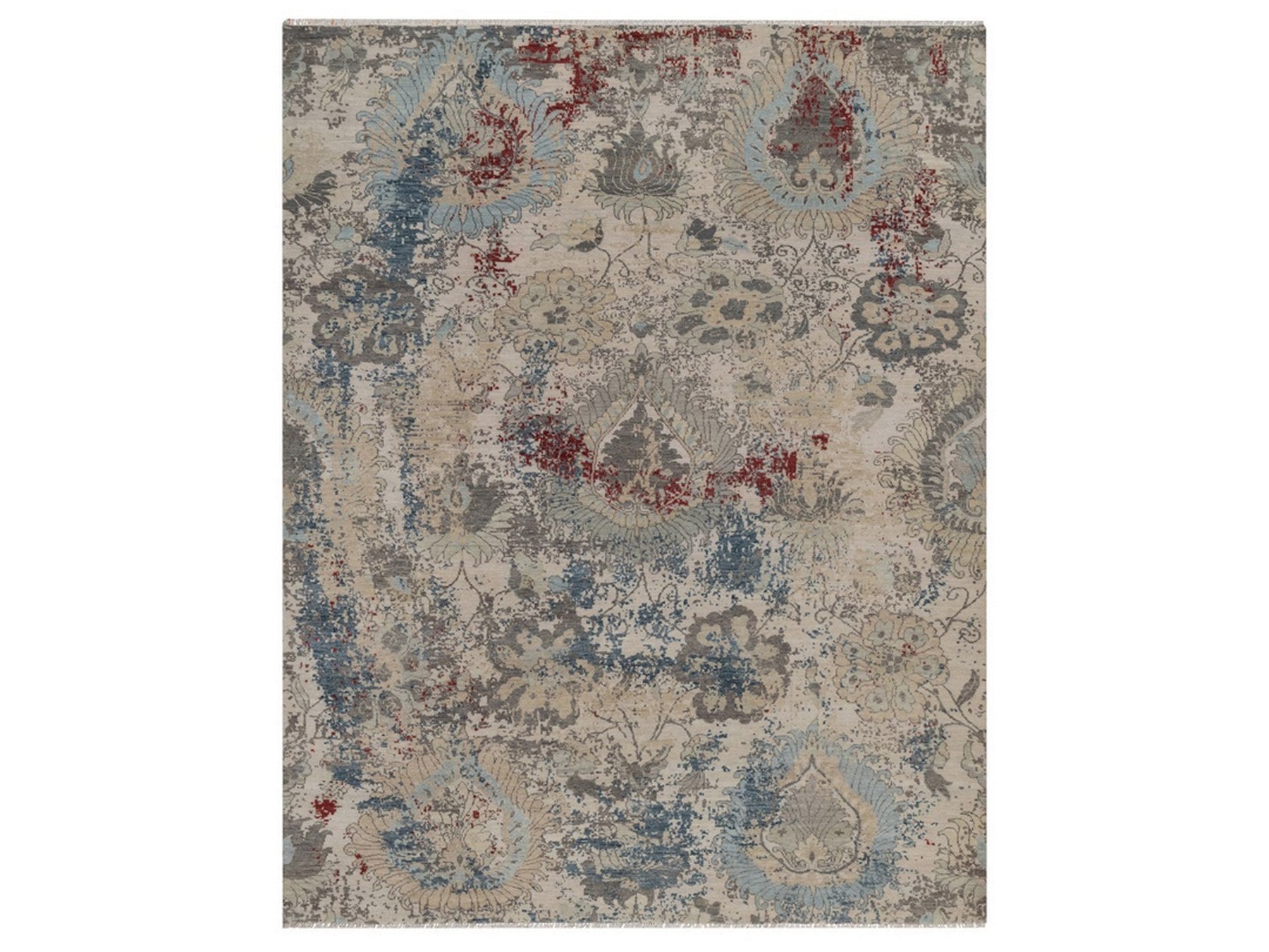 Oushak Oushak hand-knotted wool rug in Ivory, 8' x 10'2" — SKU O092369
