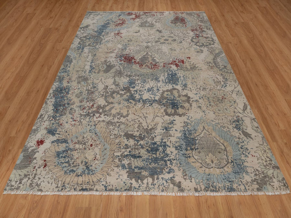 Oushak Oushak hand-knotted wool rug in Ivory, 8' x 10'2" — SKU O092369 (view 2)