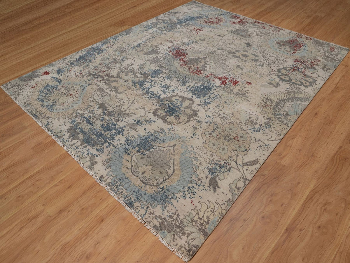 Oushak Oushak hand-knotted wool rug in Ivory, 8' x 10'2" — SKU O092369 (view 3)