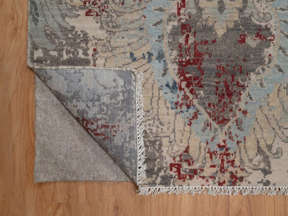 Oushak Oushak hand-knotted wool rug in Ivory, 8' x 10'2" — SKU O092369 (view 4)