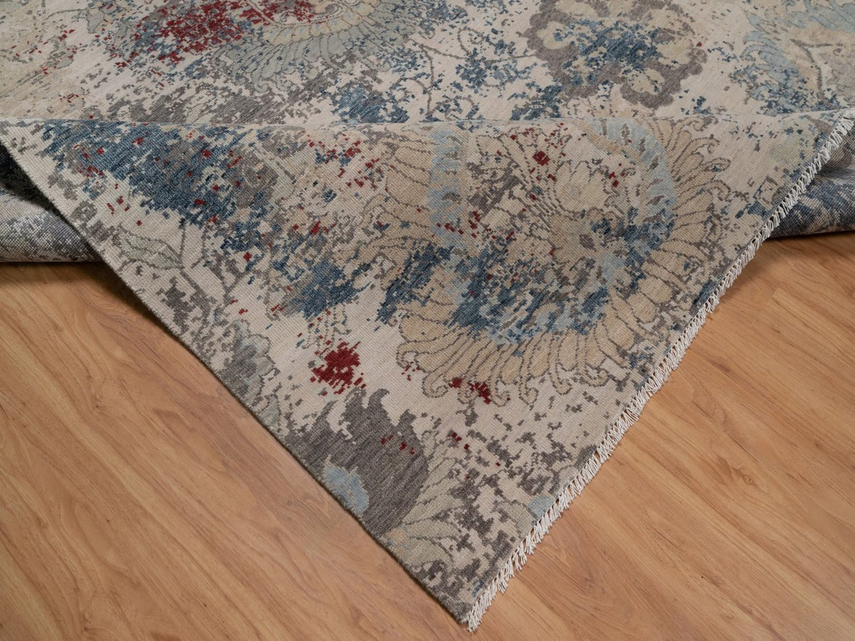Oushak Oushak hand-knotted wool rug in Ivory, 8' x 10'2" — SKU O092369 (view 6)