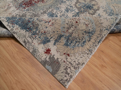 Oushak Oushak hand-knotted wool rug in Ivory, 8' x 10'2" — SKU O092369 (view 6)