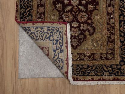 Red 2'8" x 13'2" Fine Oriental Hand knotted Wool/Silk Rug - Sku: O092375