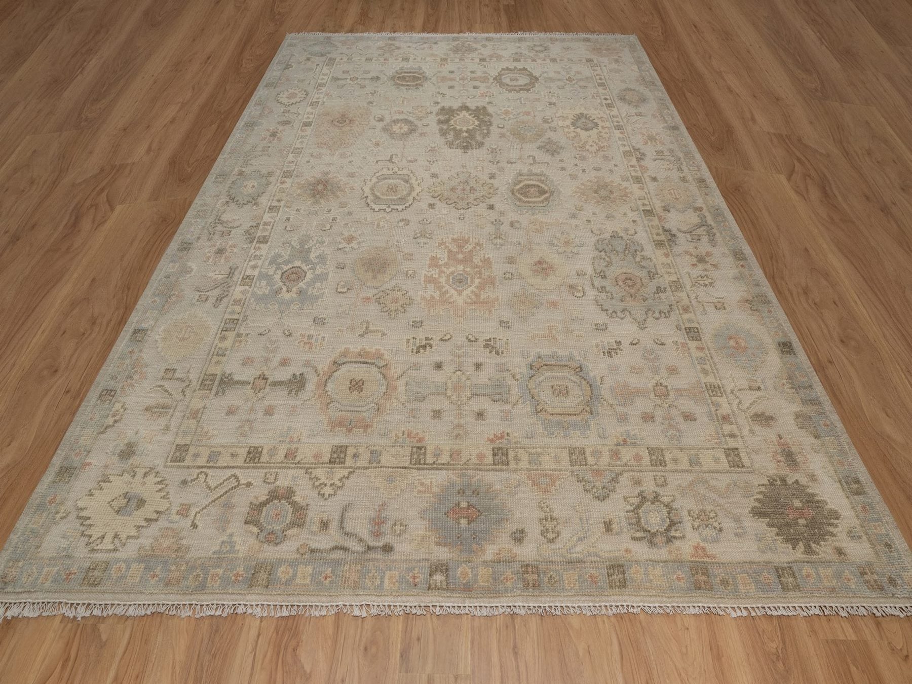 Brown 9'3" x 12'1" Heriz Hand knotted Wool Rug - Sku: O092377
