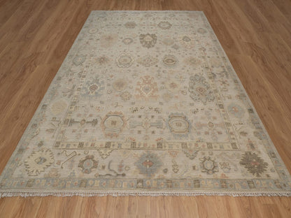 Brown 9'3" x 12'1" Heriz Hand knotted Wool Rug - Sku: O092377
