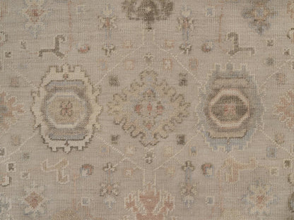Brown 9'3" x 12'1" Heriz Hand knotted Wool Rug - Sku: O092377