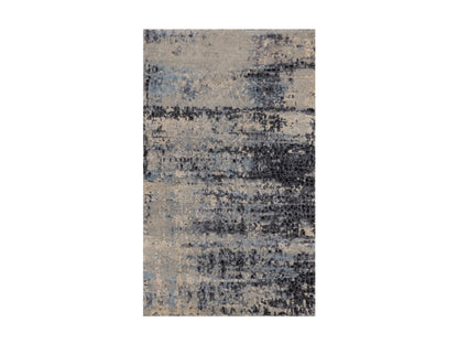 Grey 3'0" x 4'11" Modern and Contemporary Hand knotted Wool/Silk Rug - Sku: O092383